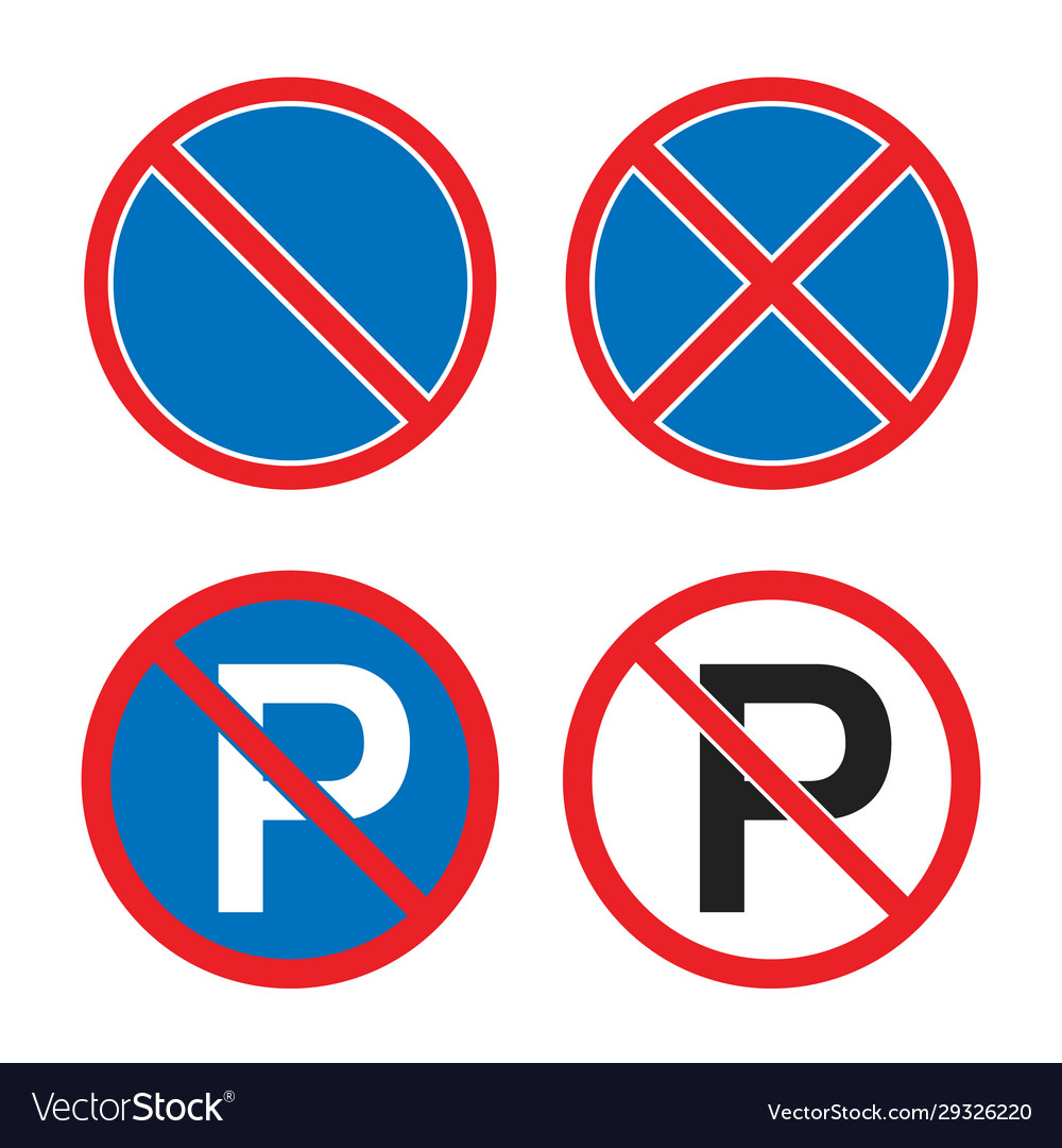 No Stopping Road Sign