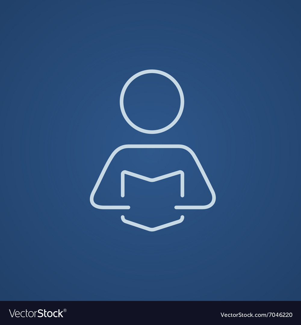 Reading Book Line Icon