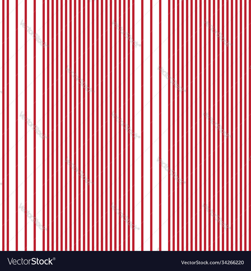Red stripe seamless pattern background vector image Red stripe seamless pattern background