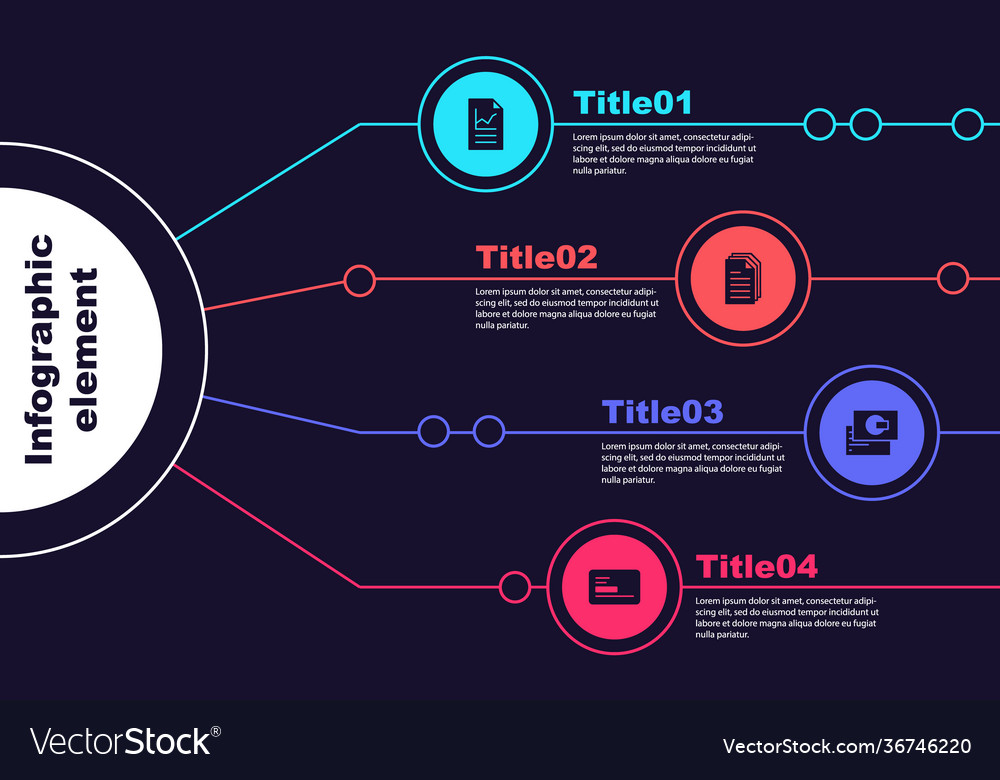 Set document with graph chart file vector image Set document with graph chart file