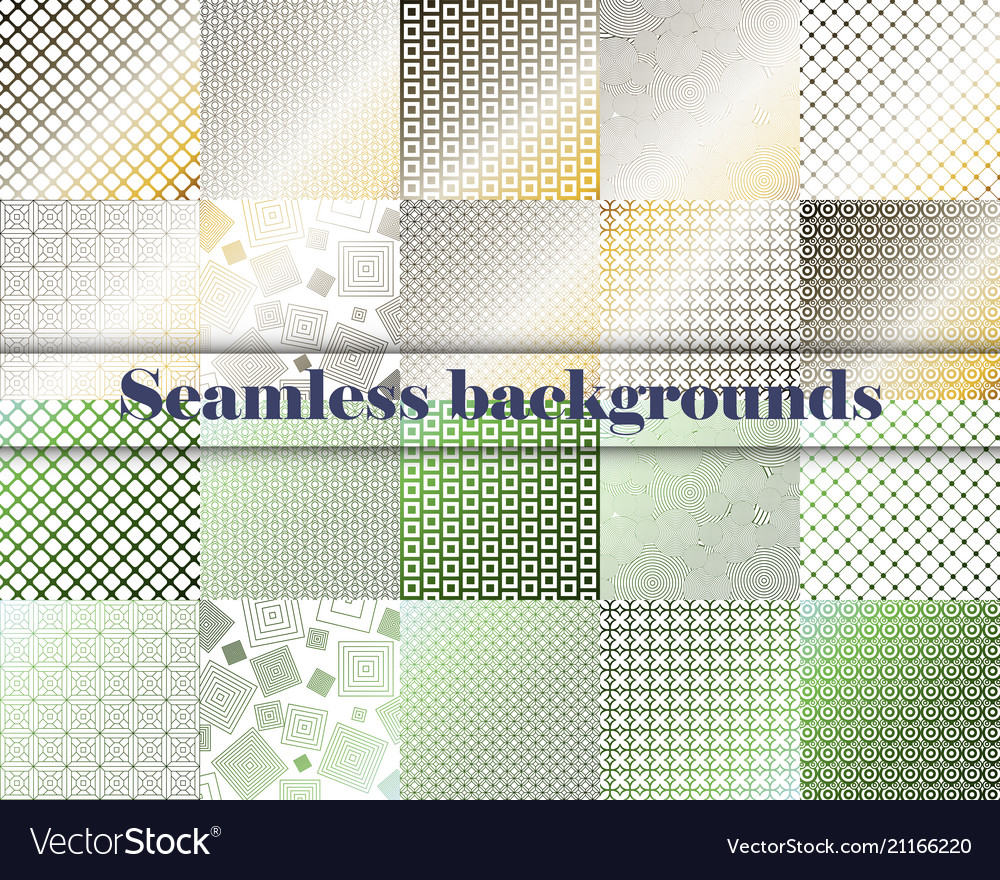 Set of seamless with large and small lines