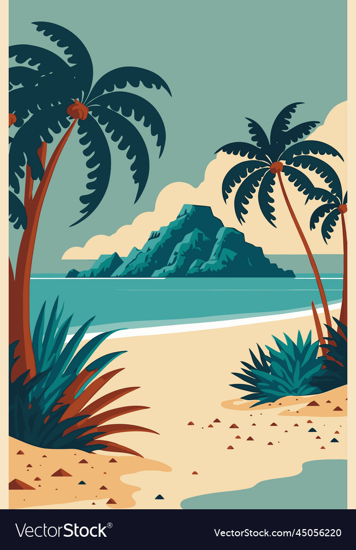 Summer Time In Beach Sea Shore With Realistic Objects. Vector Illustration  Royalty Free SVG, Cliparts, Vetores, e Ilustrações Stock. Image 37730977.