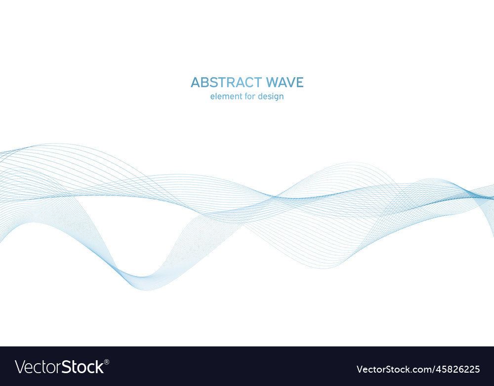 Abstract colorful wave element for design vector image Abstract colorful wave element for design