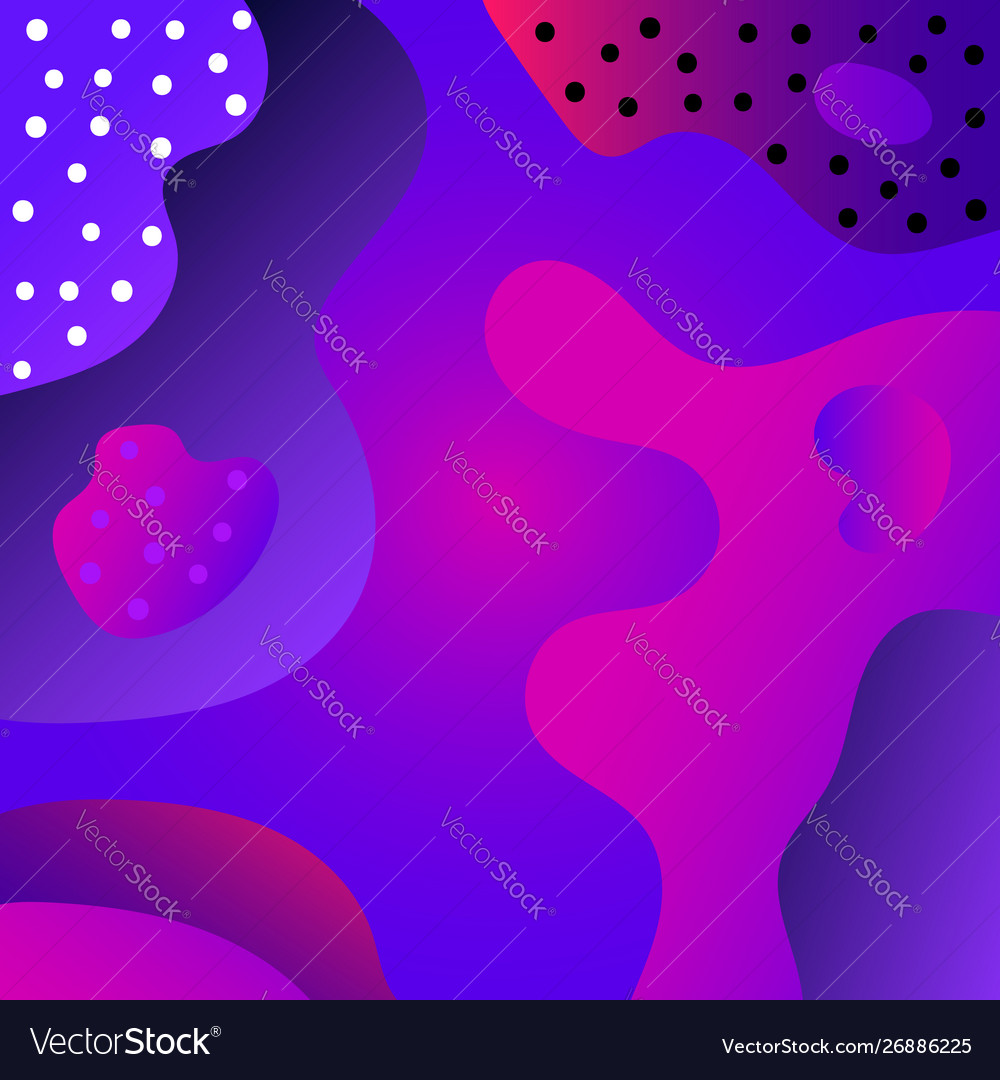 Abstract Fluid Color Shapes Background