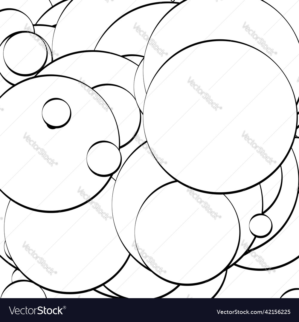Abstract overlapping circles pattern