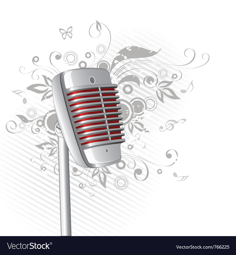 Classic microphone graphic