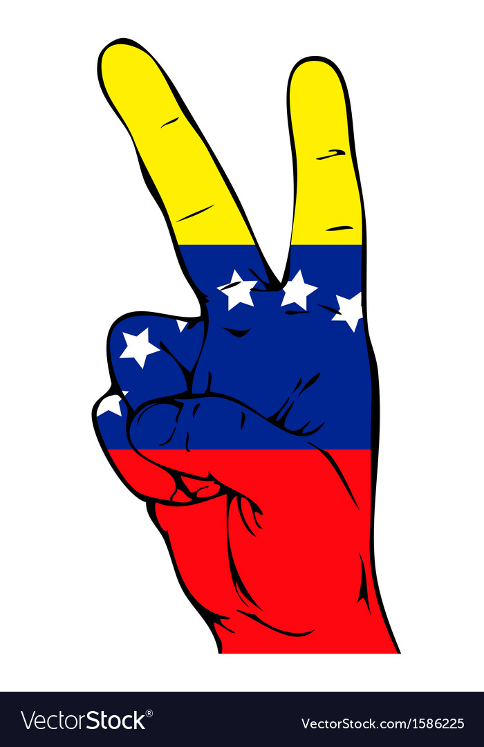 Friedenszeichen der venezuelan Flagge