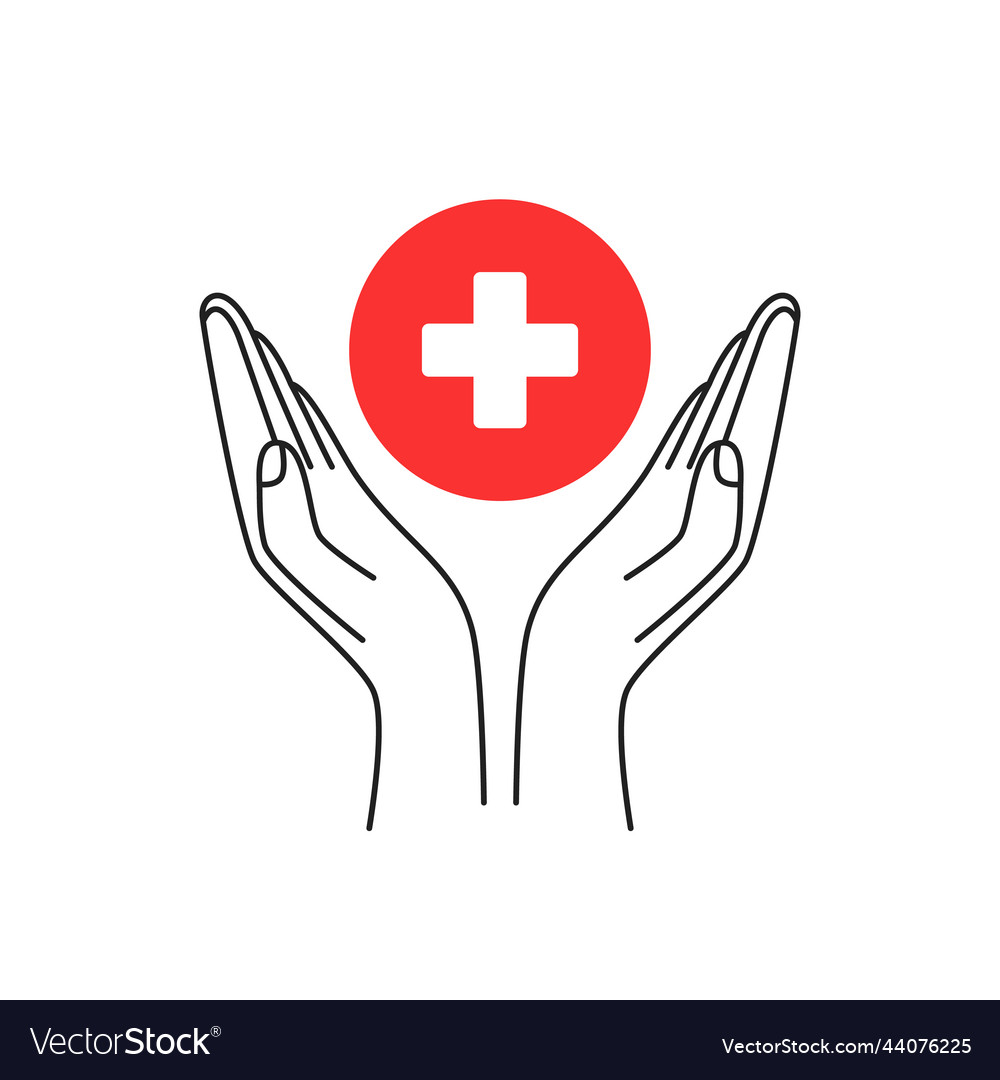 Red circle with cross inside two thin line vector image Red circle with cross inside two thin line