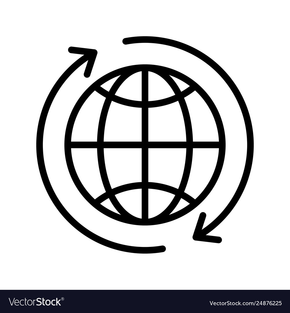 Rotating Globe Refresh Icon