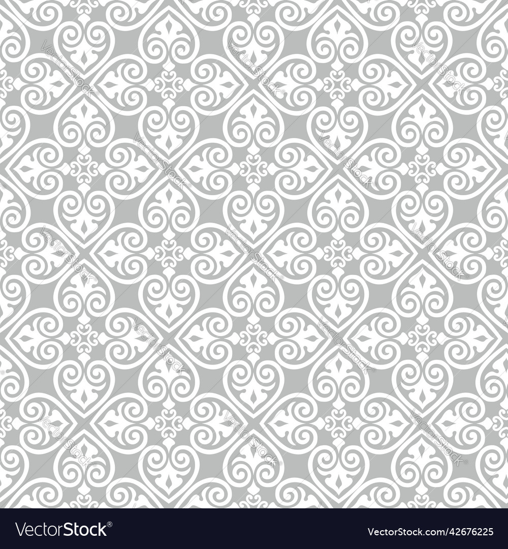 Seamless pattern with floral asian ornament vector image Seamless pattern with floral asian ornament