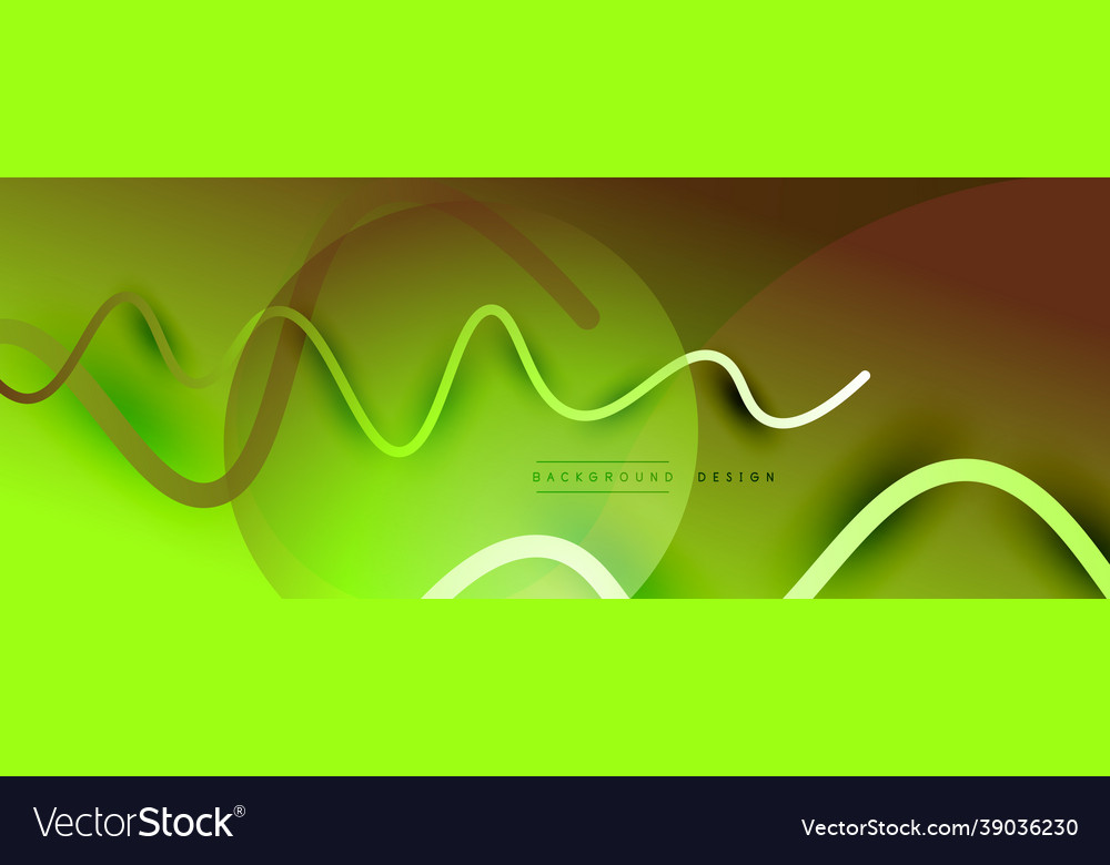 Abstract gradient background with wave line Vector Image Abstract gradient background with wave line