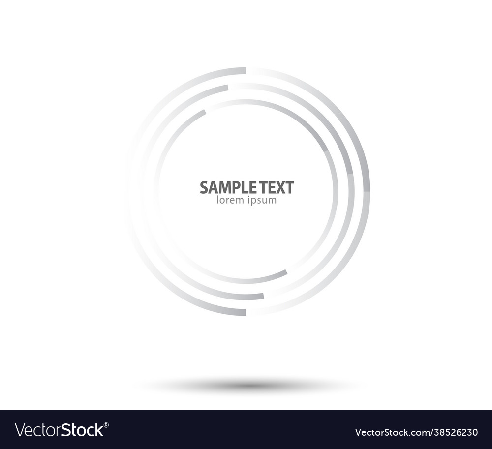 Abstract lines in circle form design element vector image Abstract lines in circle form design element