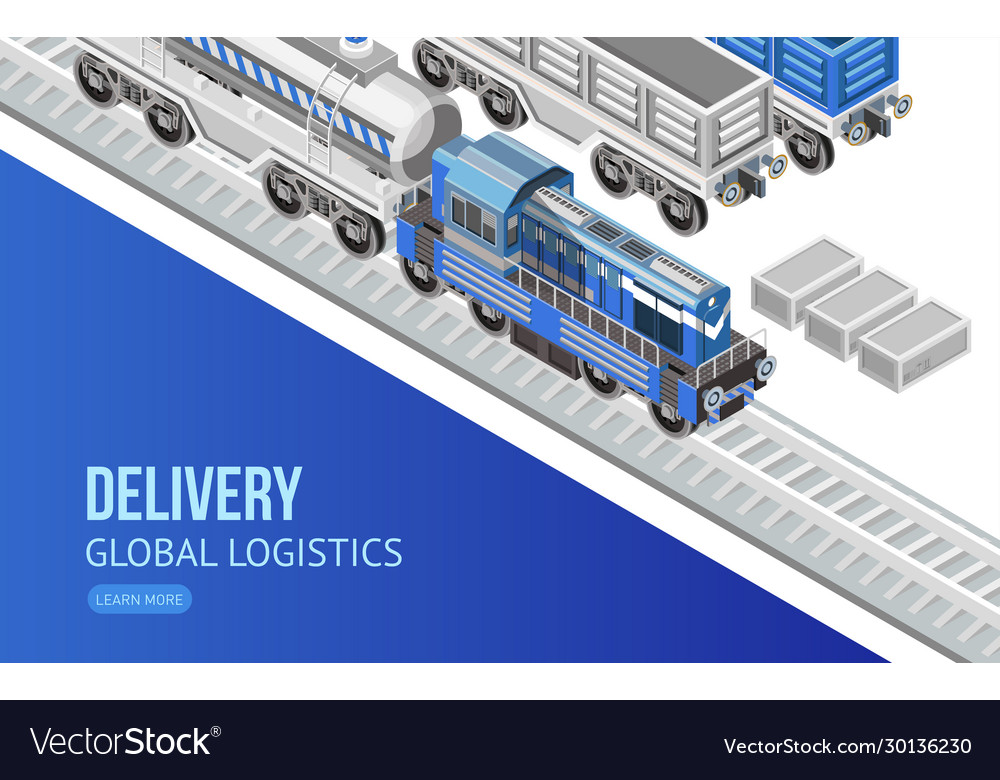 Delivery service web page design vector image Delivery service web page design