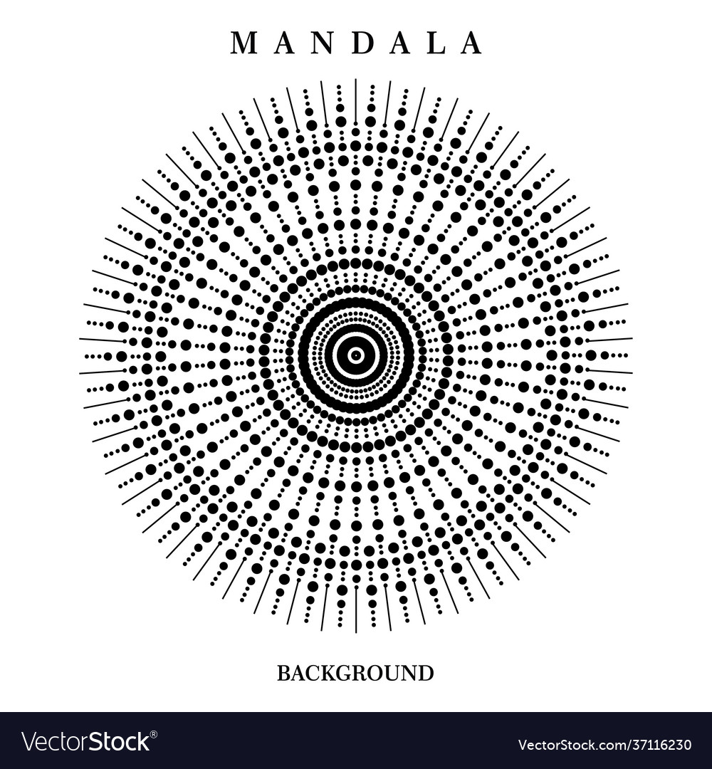 Dot mandala Royalty Free Vector Image - VectorStock