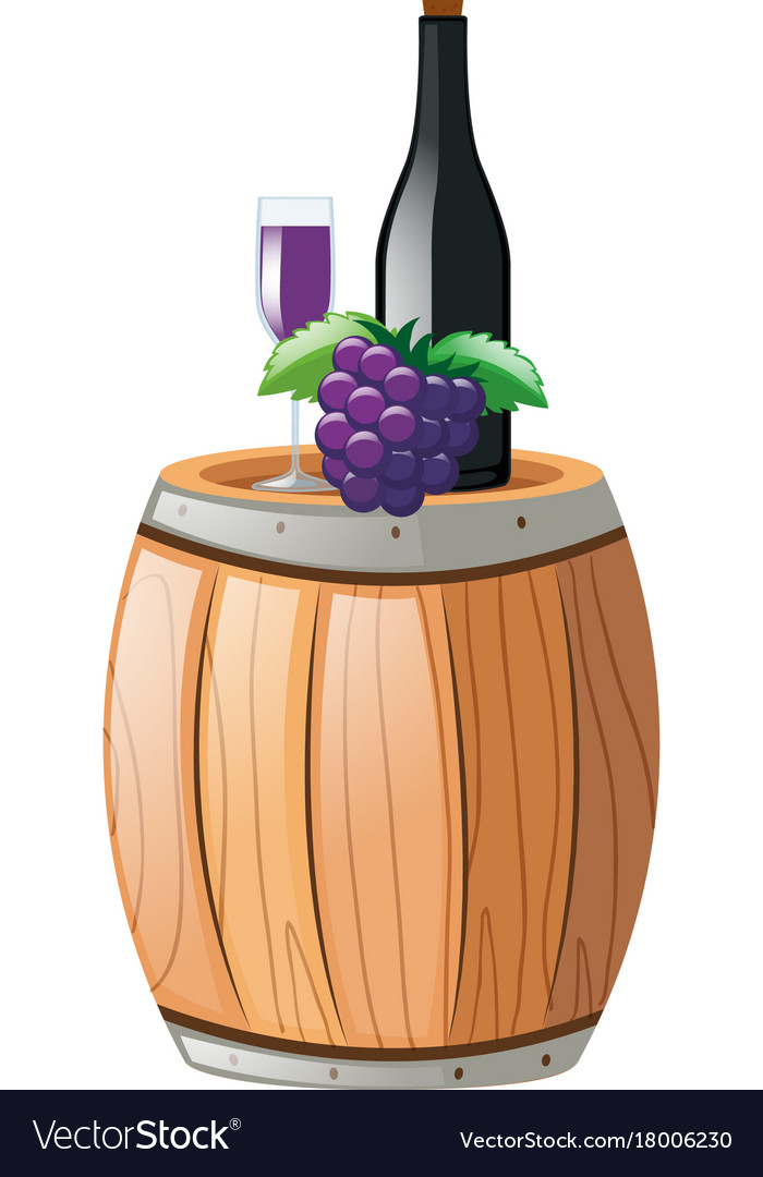 Grape juice in glass and bottle Royalty Free Vector Image