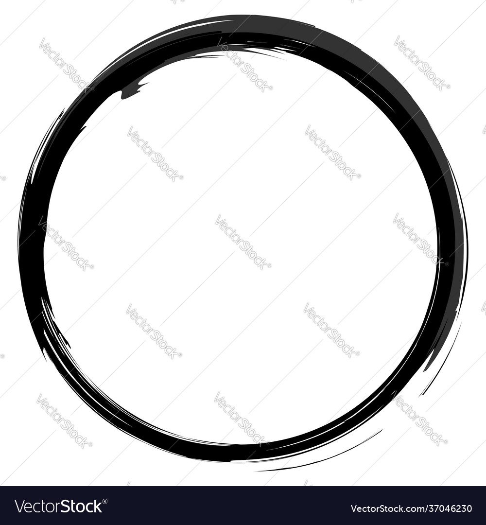 Grungy circle blob blotch vector image Grungy circle blob blotch