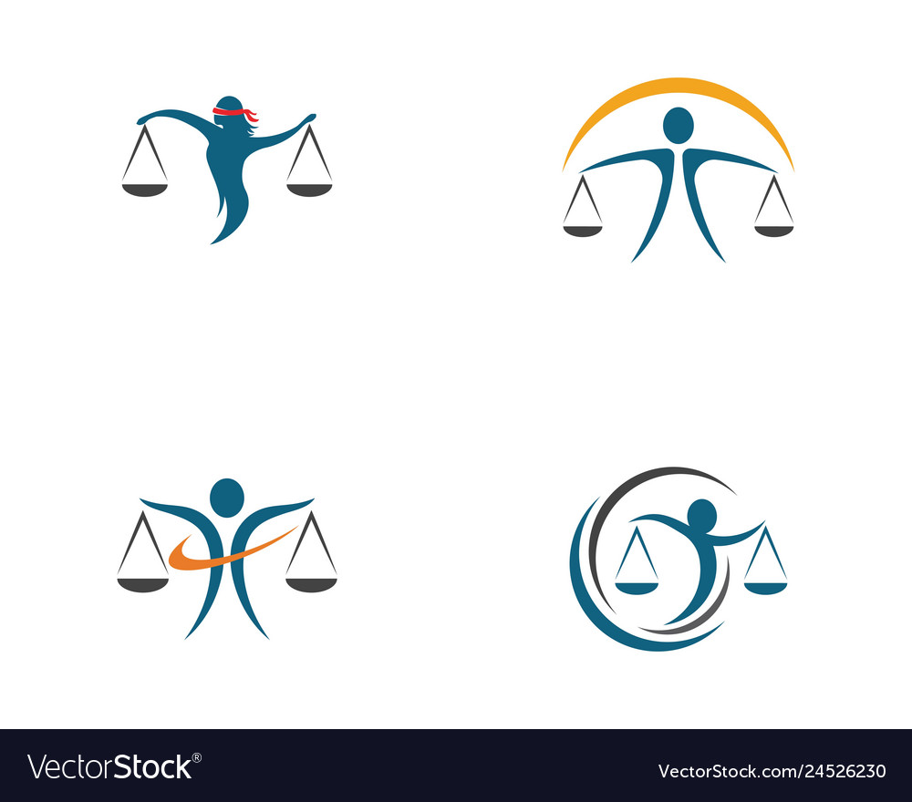 Lawyer logo template icon