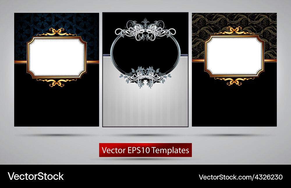 Ornate frames Royalty Free Vector Image - VectorStock