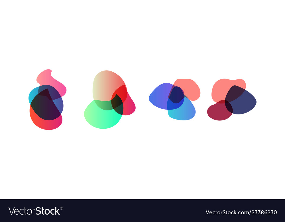 Set of colorful elements design