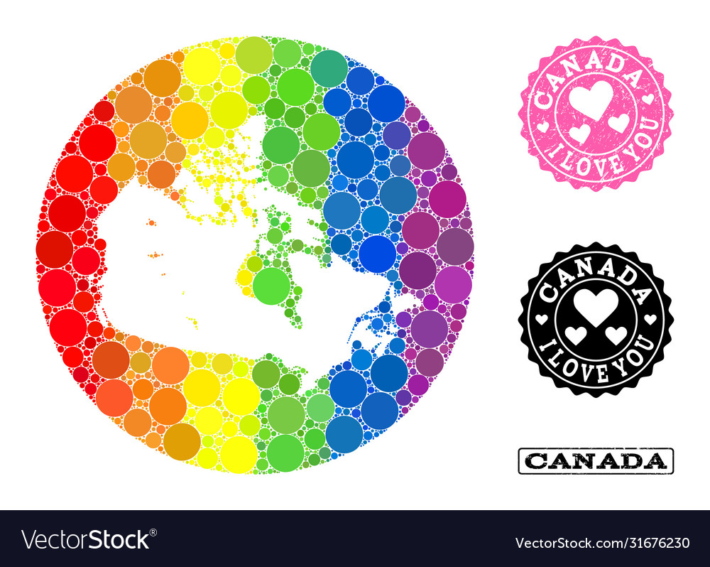 Spectrum Mosaik Kreiskarte Canada