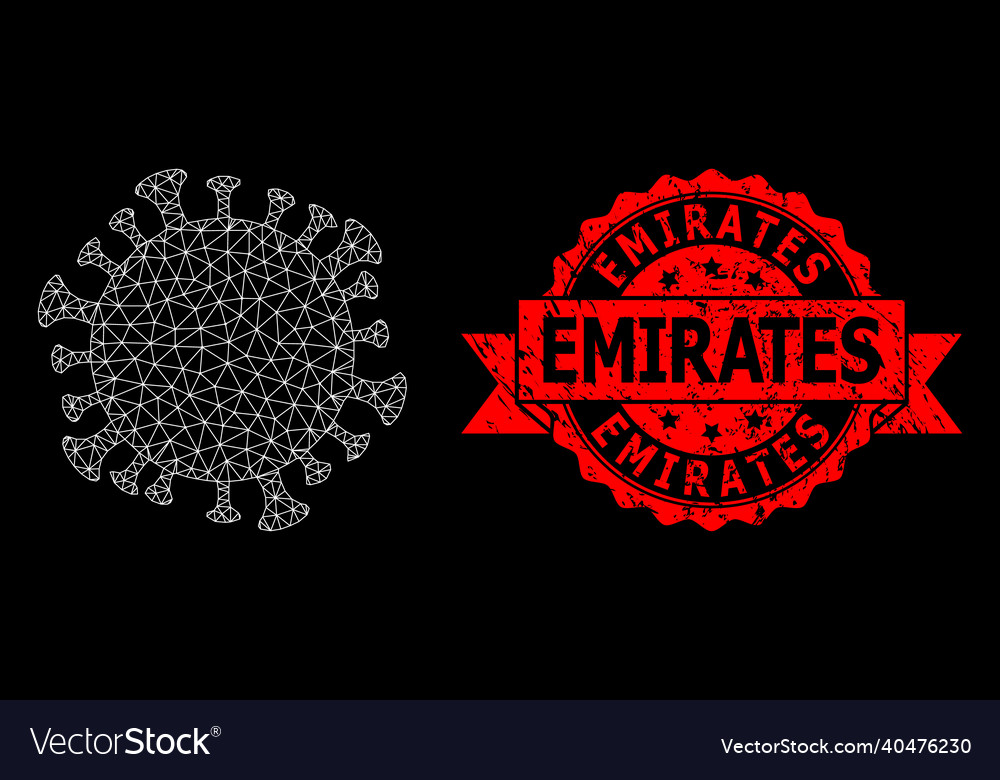 Triangular net mesh coronavirus cell picture vector image Triangular net mesh coronavirus cell picture