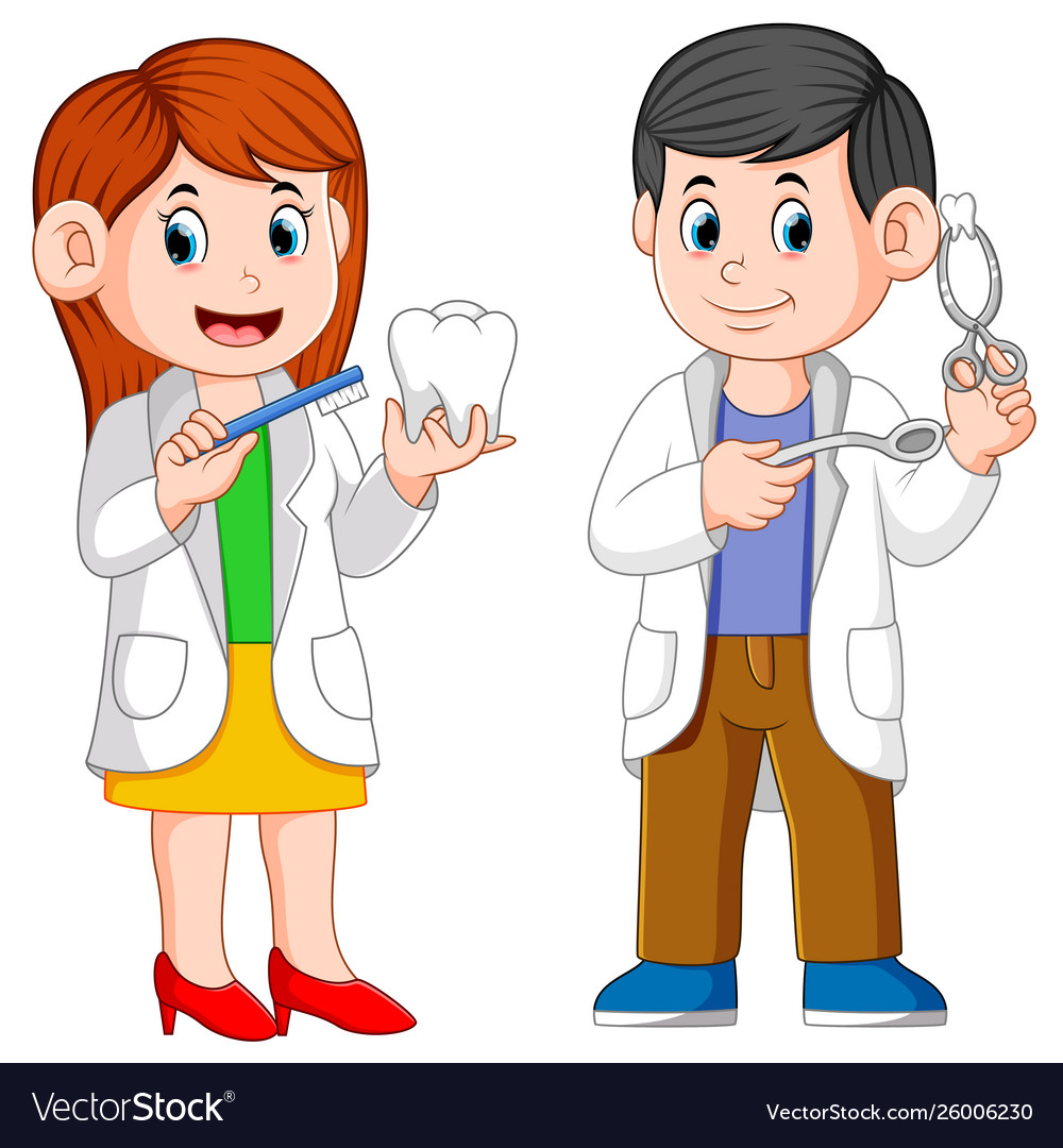 woman dentist clipart