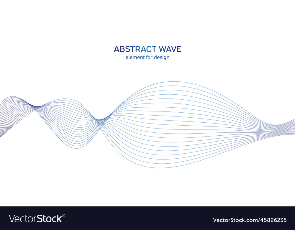 Abstract colorful wave element for design vector image Abstract colorful wave element for design