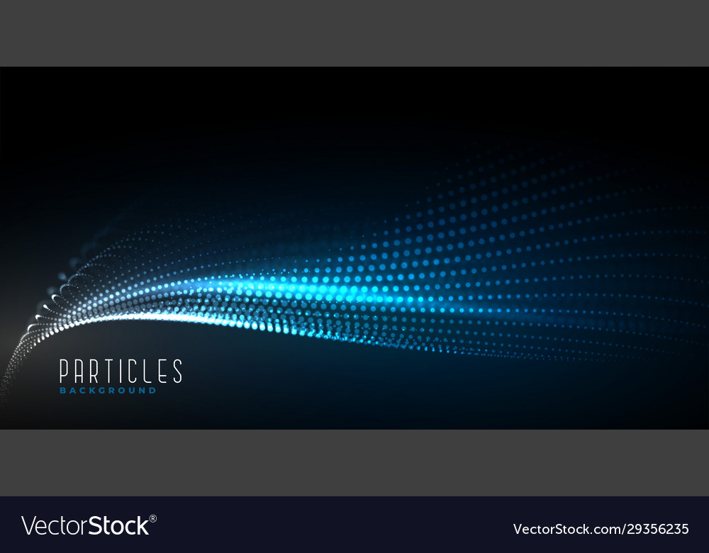 Abstract digital technology particle wave vector image Abstract digital technology particle wave