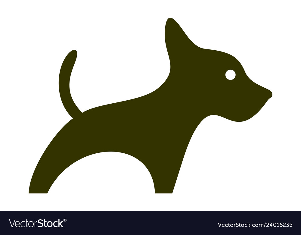 Abstraktes Hundesymbol