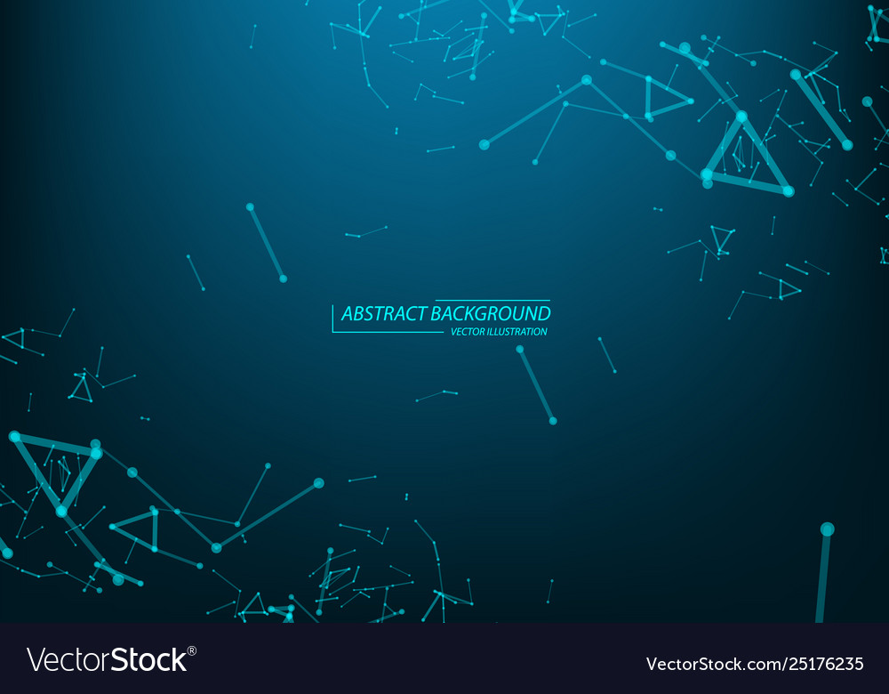 Abstract futuristic background with dots vector image Abstract futuristic background with dots
