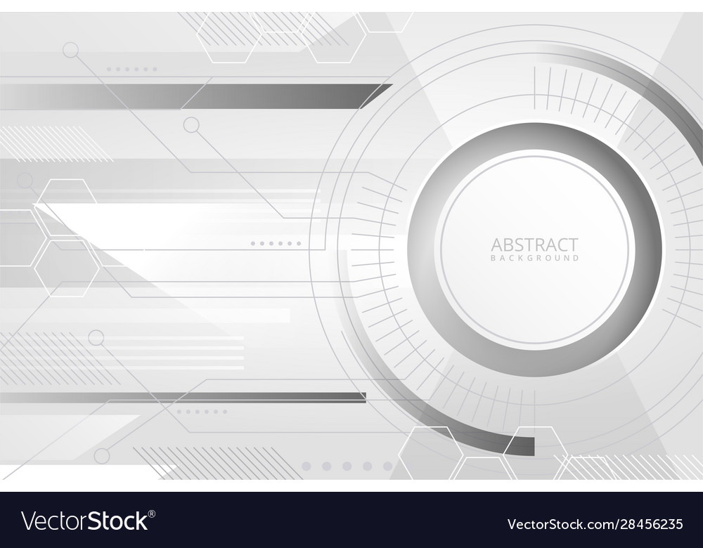Abstract white technological background design