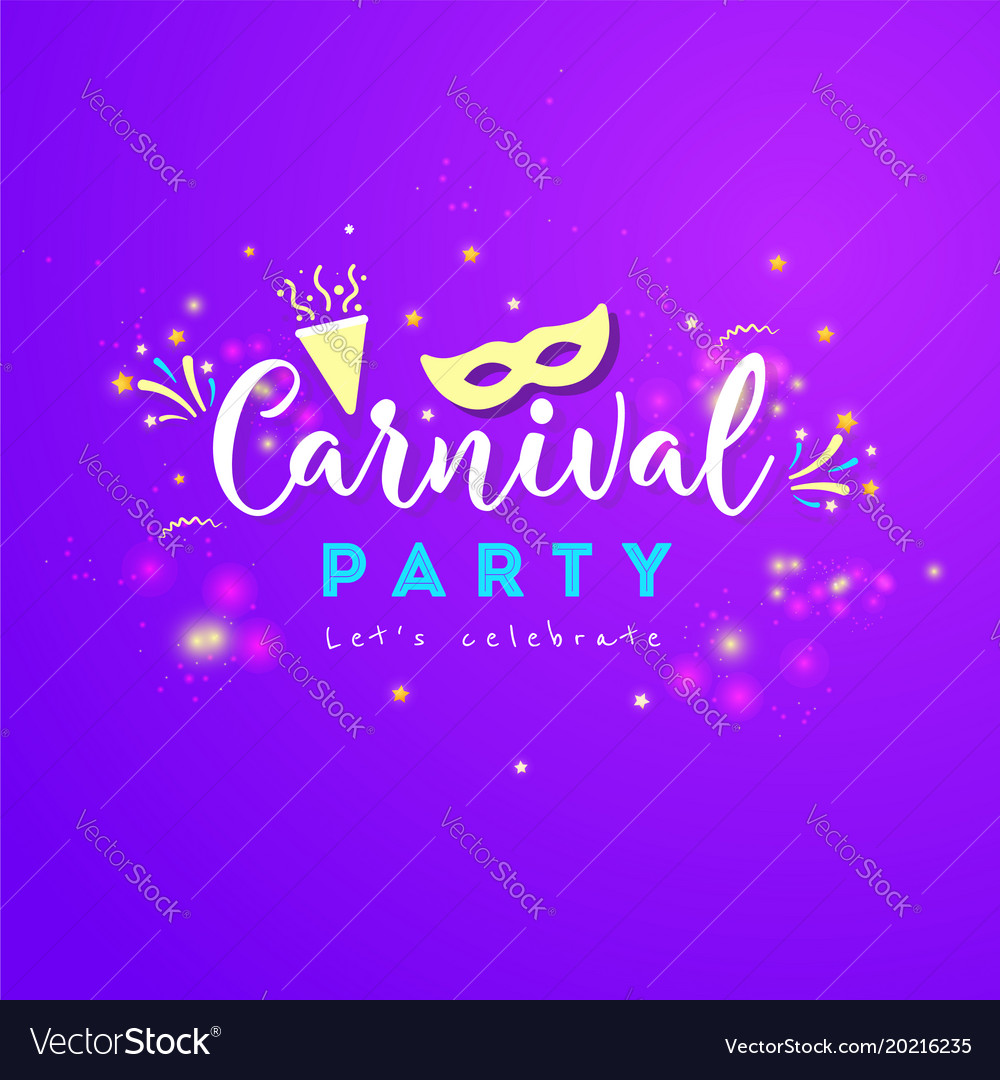 Carnival colorful poster