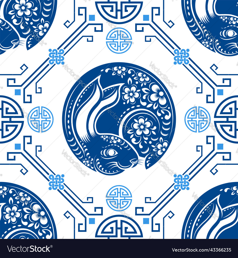 Chinese New Year Rabbit Pattern
