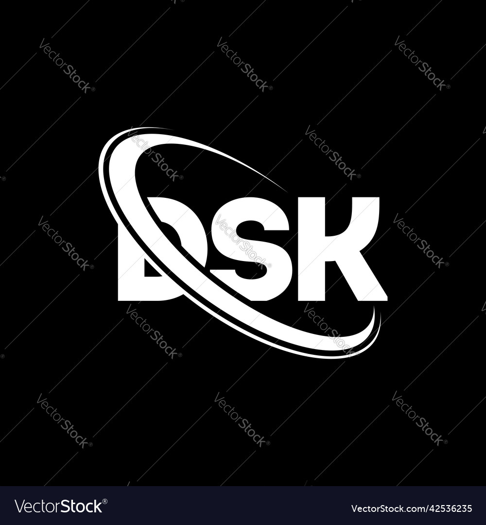 Dsk logo letter design Royalty Free Vector Image