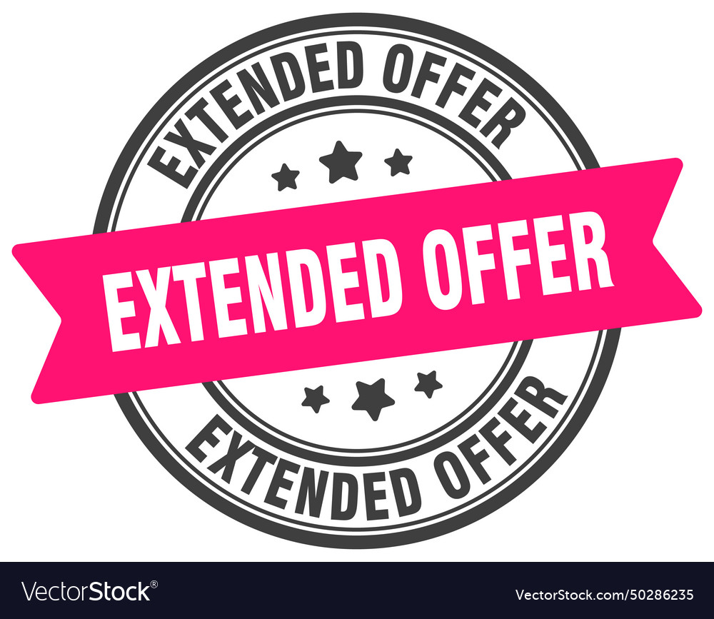 Extended offer stamp label