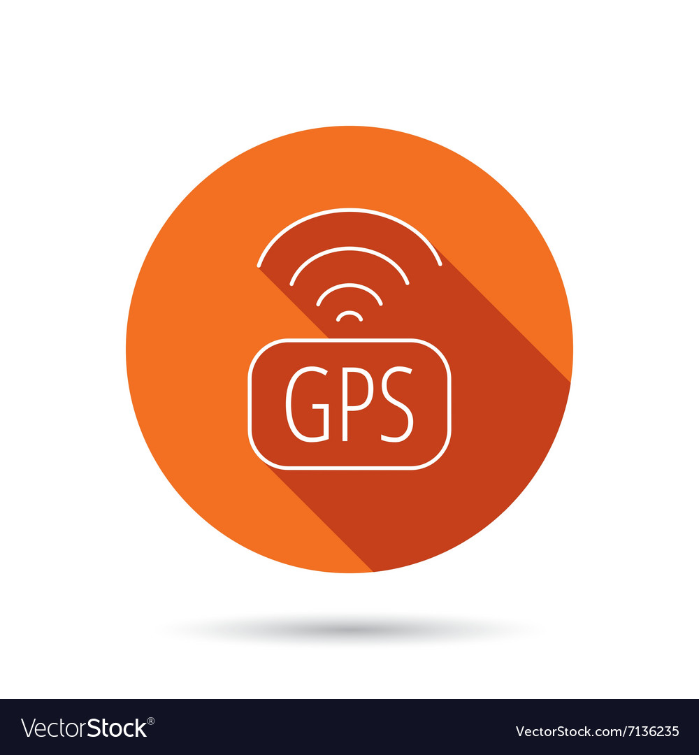 Gps navigation icon map positioning sign