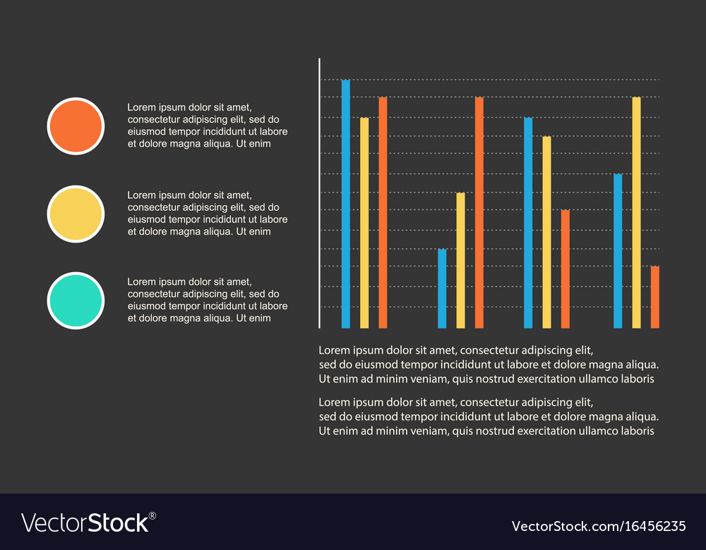 Graphic and data business infographic collection Vector Image