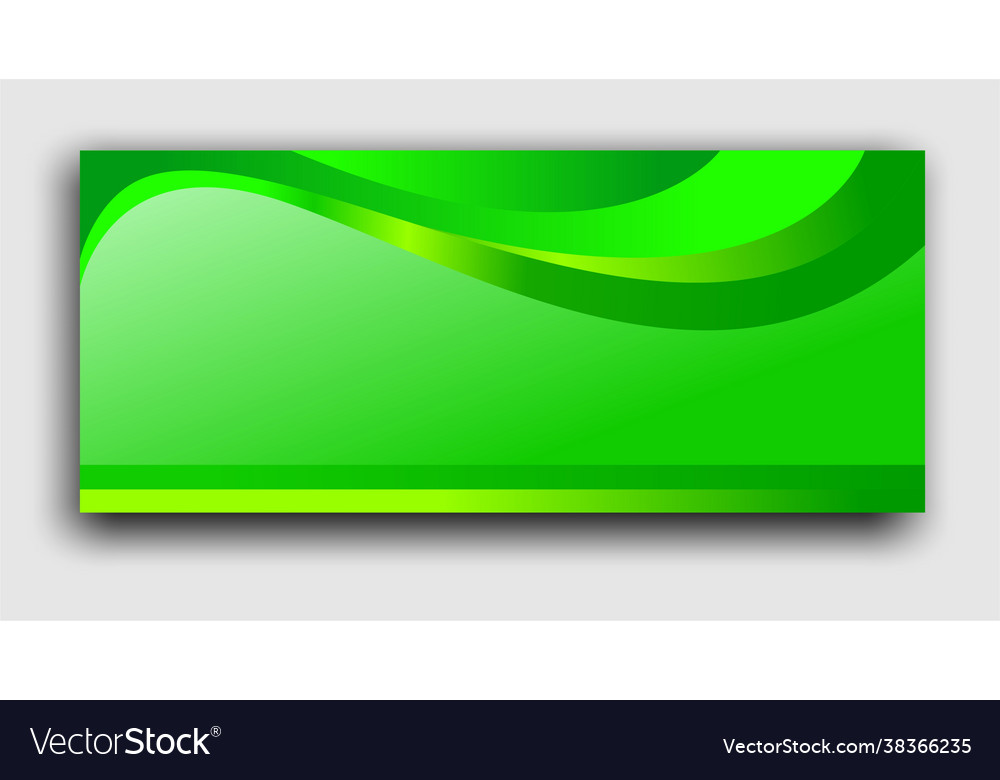 Green banner background Royalty Free Vector Image