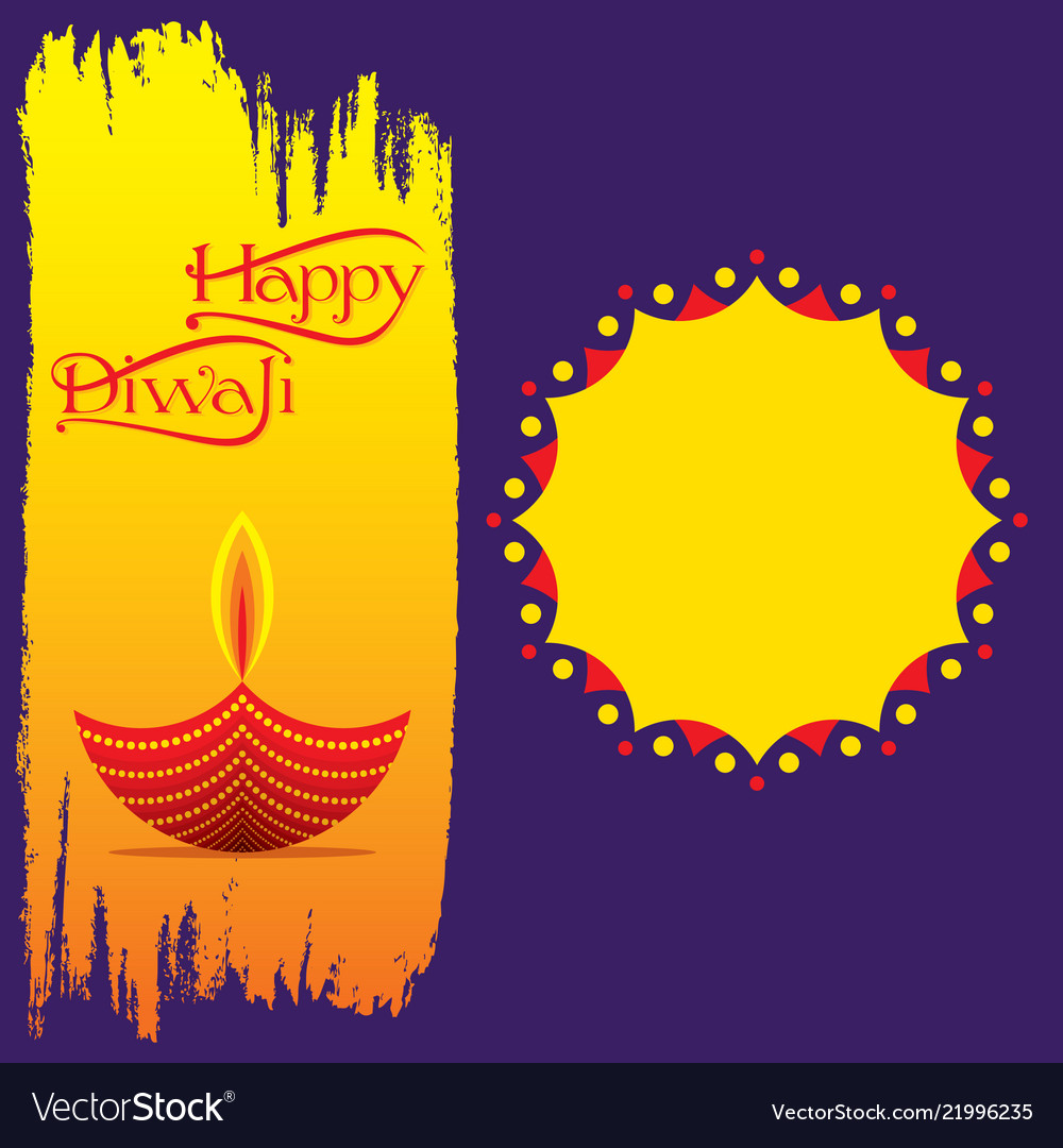 Indian festival diwali greeting design Royalty Free Vector Indian festival diwali greeting design Royalty Free Vector