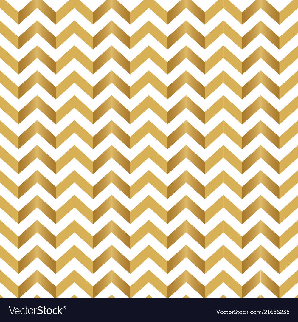 Popular abstract zig zag gold chevron stack Vector Image