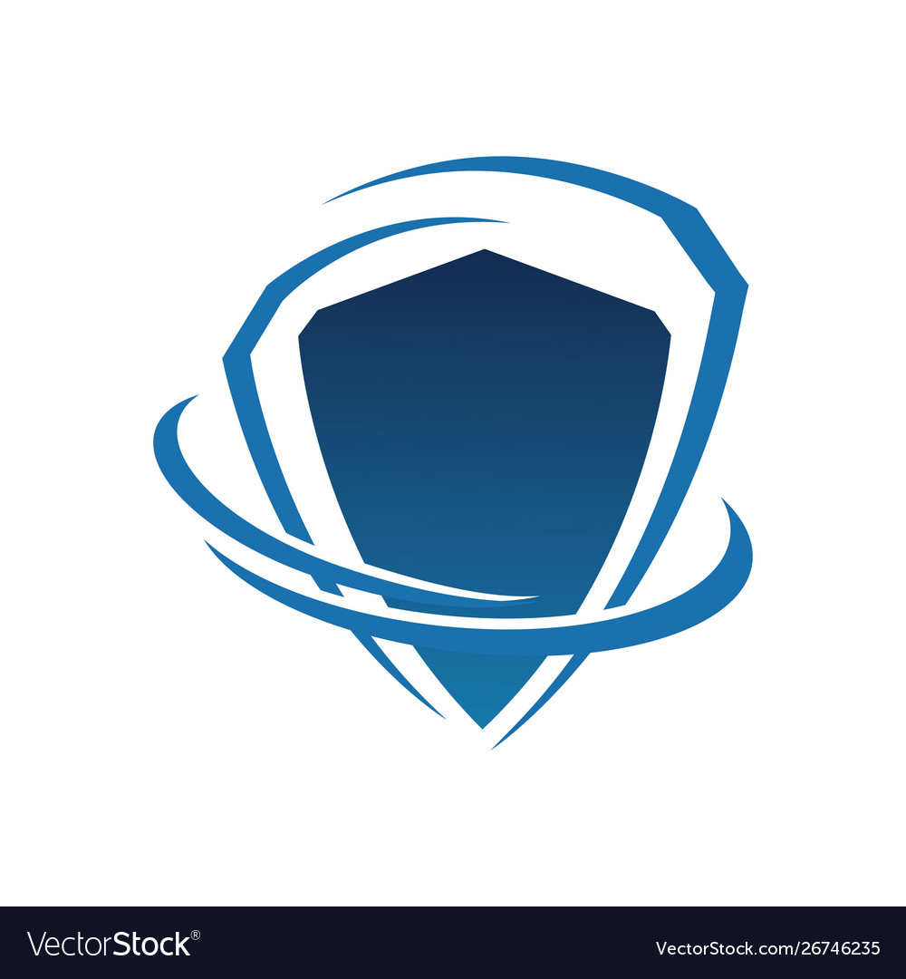 Shield logo icon abstract symbol Royalty Free Vector Image