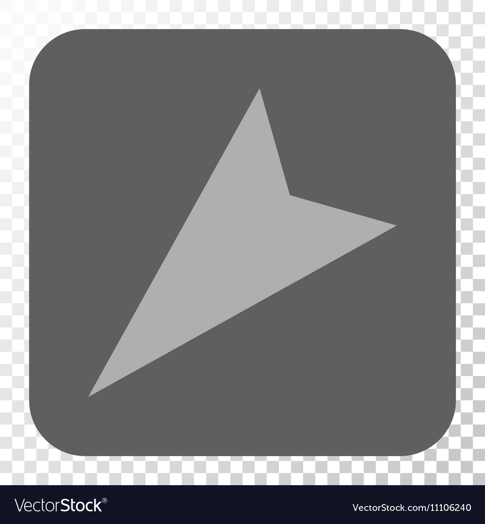 Arrowhead left-down rounded square button
