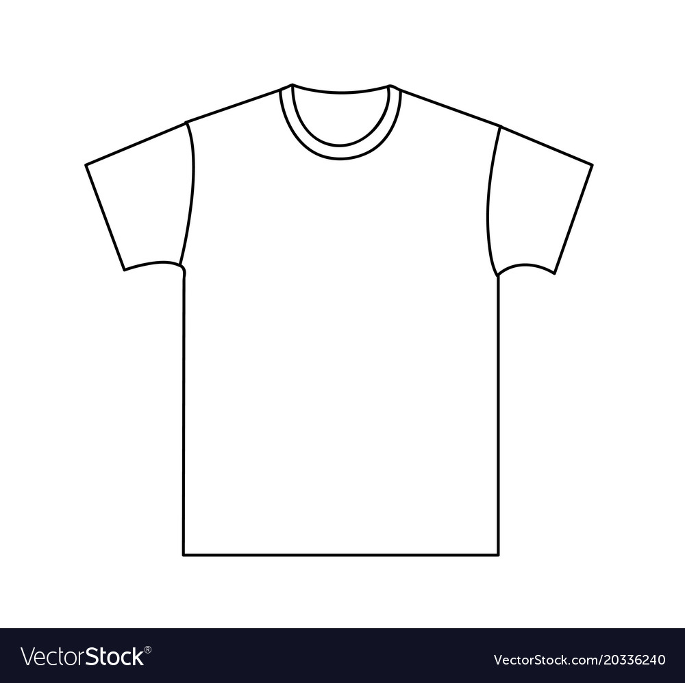 Download Blank T Shirt Template Royalty Free Vector Image