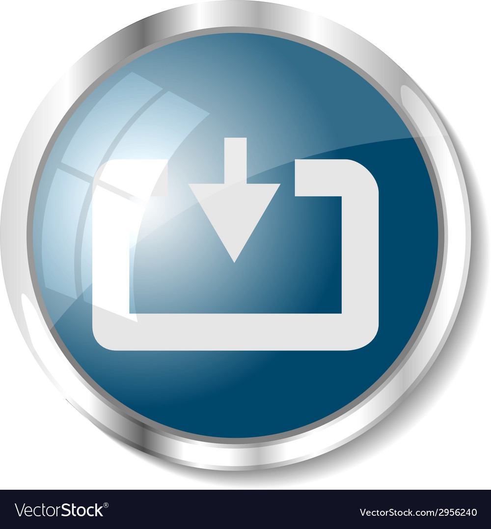 Blue web button