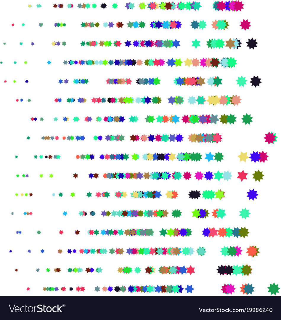 Colored abstract overlapping mixed shapes pattern
