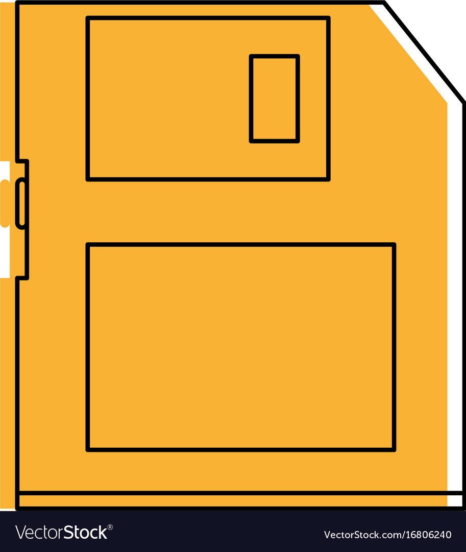 Diskette or floppy disk icon image