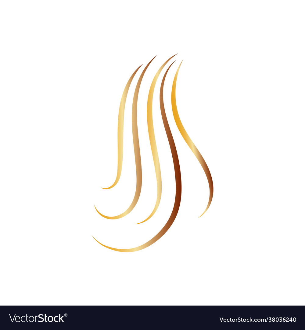 Hair line logo and symbol