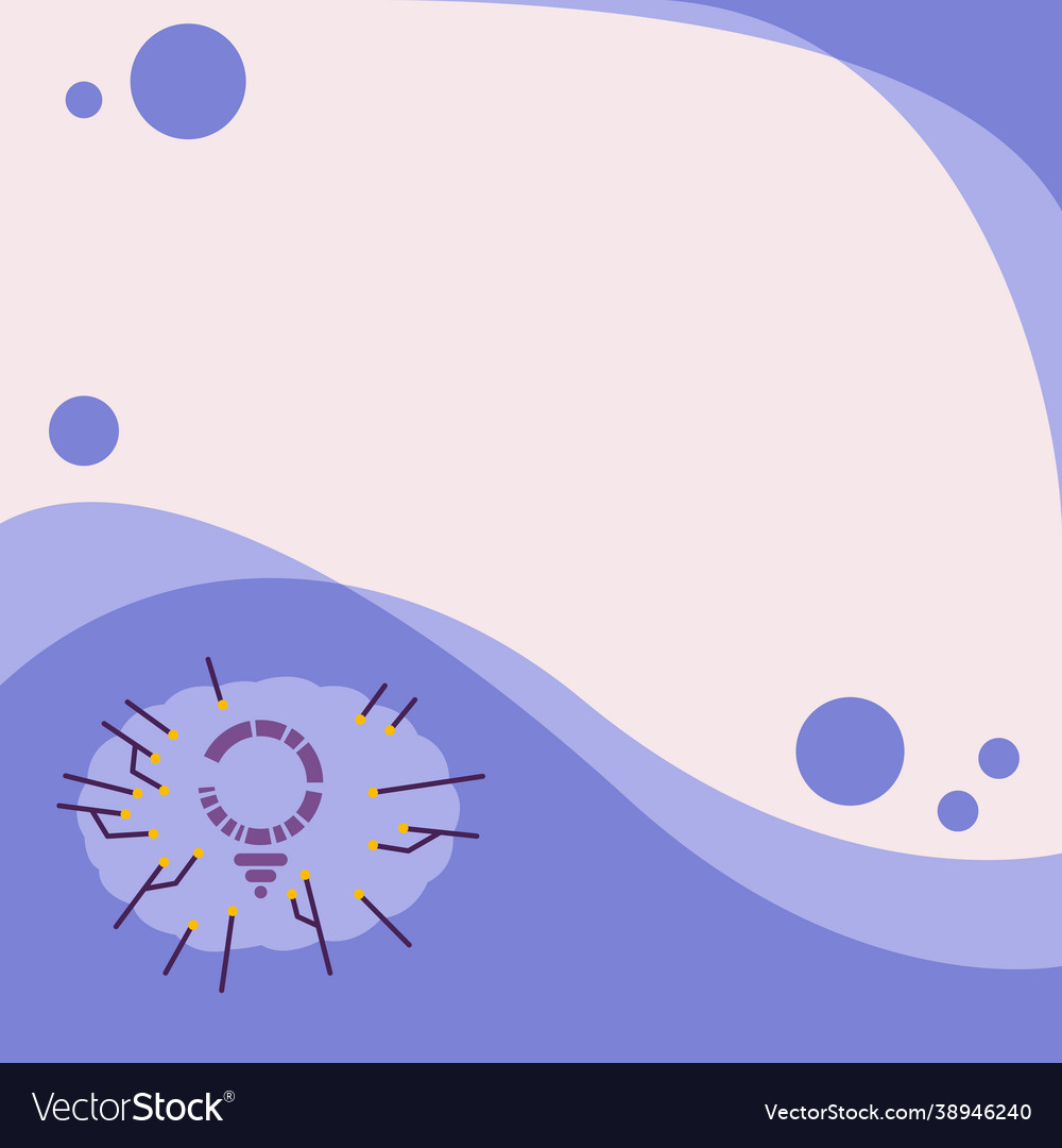 Light bulb drawing surrounded with multiple lines vector image Light bulb drawing surrounded with multiple lines