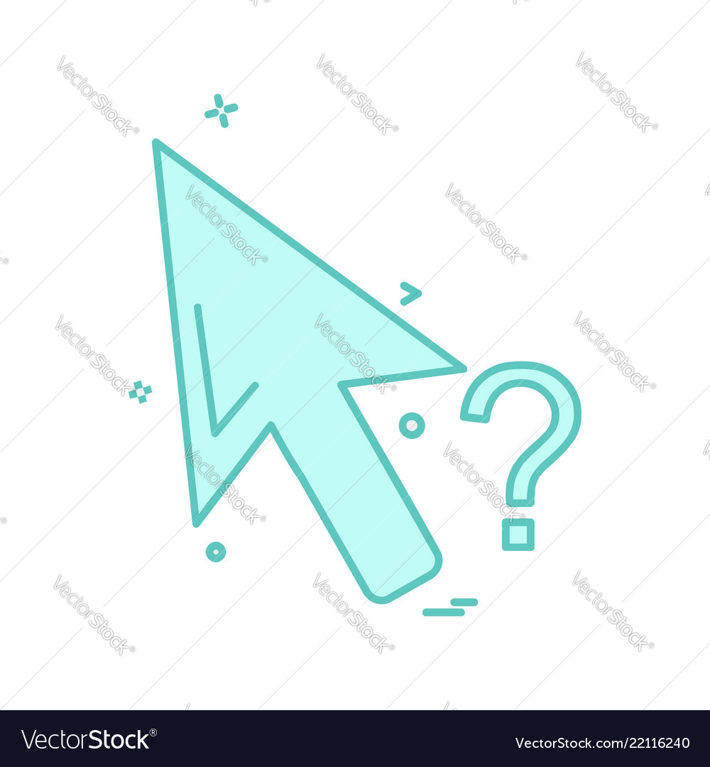 Mouse pointer icon design vector image Mouse pointer icon design