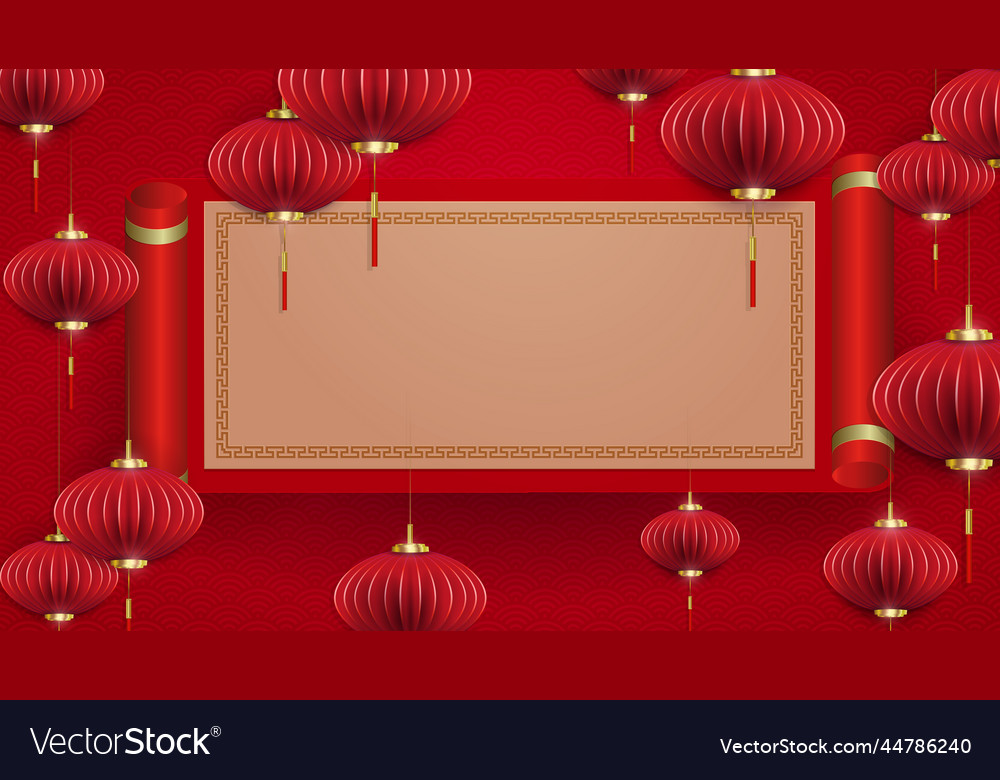 Red textural background with a rectangular